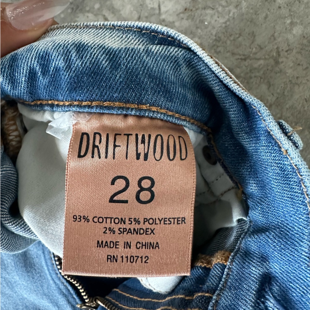 DRIFTWOOD Light Blue Skinny Jeans with Embellishments - Picture 6 of 6